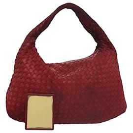 Autre Marque-BOTTEGA VENETA Hobo Shoulder Bag Leather Red Auth 105087-Red