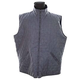 Loro Piana Blaue ärmellose Jacke Blau