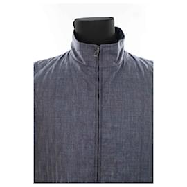 Loro Piana-Blue sleeveless jacket-Blue