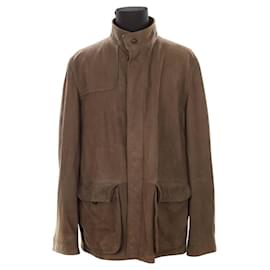 Loro Piana-Leather jacket-Brown
