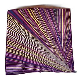 Lenço de chiffon de seda Missoni Roxo Multicor Roxo
