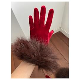 Autre Marque-Gloves-Red