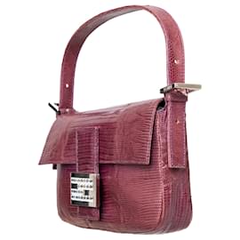 Fendi-Baguette en lézard Fendi-Violet
