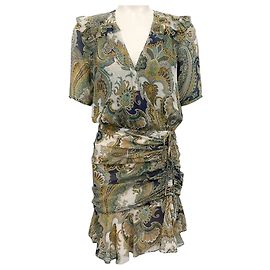 Vestido Dakota de seda multi ejércitos de Veronica Beard Multicolor