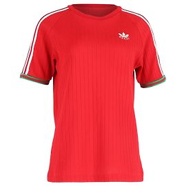 Gucci x Adidas Knitted Jersey T-Shirt in Red Polyester Red Dark red