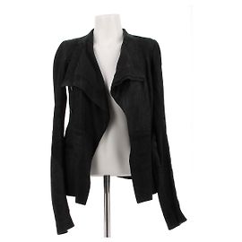 RICK OWENS Jackets T.US 4 Leather Black