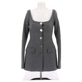 ATTICO Jackets T.FR 38 Polyester Grey