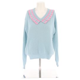 PRADA Tricot T.IT 40 Cachemire Bleu