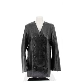 Totême TOTEME Jacken T.FR 34 Leder Schwarz