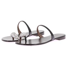 Sandali GIUSEPPE ZANOTTI T.EU 37.5 Pelle Nero