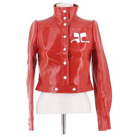 COURREGES Jacken T.FR 36 Baumwolle Rot