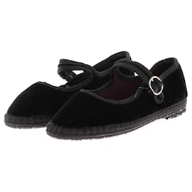 Autre Marque-NON SIGNE / UNSIGNED Flats T.EU 37 cloth-Black