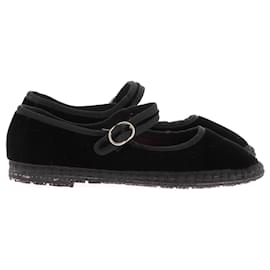 Autre Marque-NON SIGNE / UNSIGNED Flats T.EU 37 cloth-Black