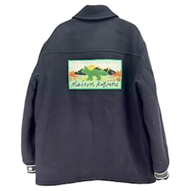 Autre Marque-MAISON KITSUNE Jackets T.International L Wool-Black