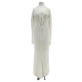 Vestido MANGO T.Internacional S Algodón Blanco