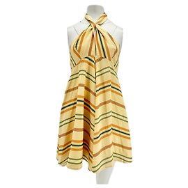 Robe ZARA T.International XS Lin Jaune