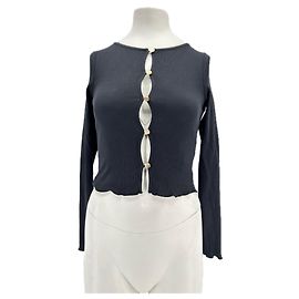 Autre Marque MAISON LABICHE Tops T.Internacional XS Algodón Negro