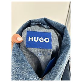 HUGO BOSS Jaquetas T.International M Algodão Azul