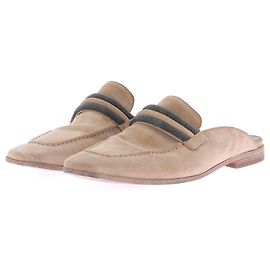 Brunello Cucinelli mules & clogs T.EU 38 Suede Beige