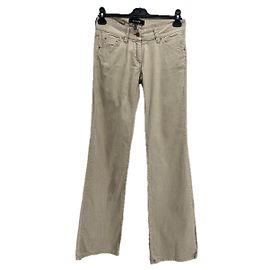 ISABEL MARANT Calças T.0-5 1 Algodão Bege