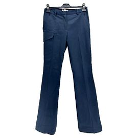 LACOSTE Pantaloni T.FR 36 Cotone Blu navy