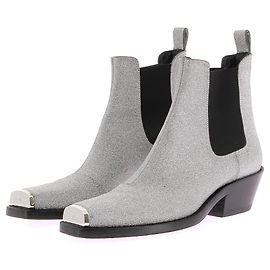 Botas ankle Calvin Klein T.EU 38 Couro Prata