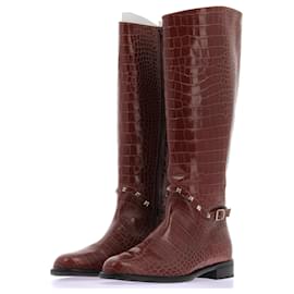Autre Marque-Non Signé / Unsigned boots T.EU 39 Leather-Brown