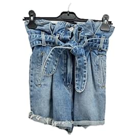 Autre Marque-Non Signé / Unsigned shorts T.US 24 Cotton-Blue
