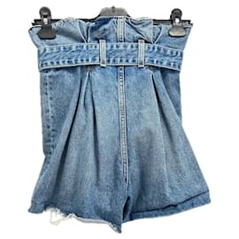 Autre Marque-Non Signé / Unsigned shorts T.US 24 Cotton-Blue