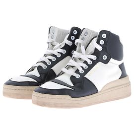 Baskets SAINT LAURENT T.EU 37.5 Cuir Blanc