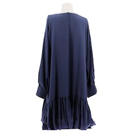 Fendi-Robe FENDI T.FR 40 Soie-Bleu