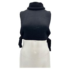 Autre Marque Unsignierte Strickwaren T.International XS Wolle Schwarz