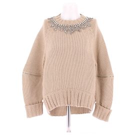 Alexander McQueen Strickwaren T.International L Wolle Beige