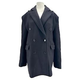 Autre Marque-Loulou studio coats T.International L Wool-Black