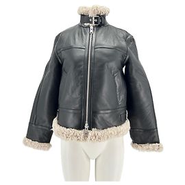 All Saints coats T.International S Shearling Black