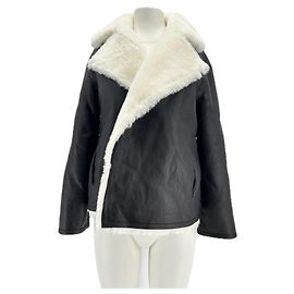 ALL SAINTS Coats T.International S Shearling Black