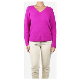 Maje Magenta Kaschmir-Pullover - Größe UK 8 Pink