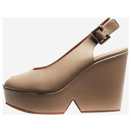 Robert Clergerie Neutral DYLAN wedge - size EU 38.5 (UK 5.5) Other