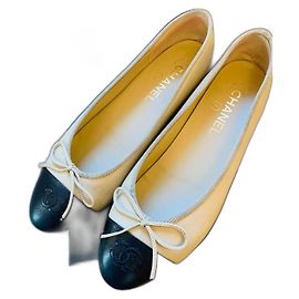 Chanel Ballerines Beige