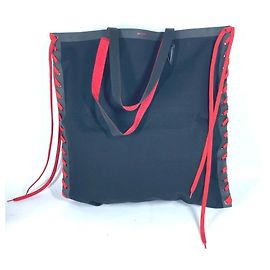 Sac cabas CABALACE de Christian Louboutin Noir Rouge
