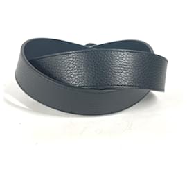 Gucci-Cinto de couro bicolor GG 449715 da Gucci-Preto,Azul marinho