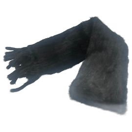 Sciarpa in visone nero Dolce & Gabbana Nero