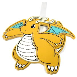 Fendi-Fendi Pokemon Collaboration Zucca Dragonite Keychain-Yellow