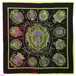 Hermès-Hermes Carré 90 Scarf - Les Armes de Paris-Black,Multiple colors