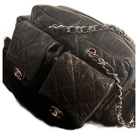 Borsa Chanel Reporter Ligne Cambon nera Nero