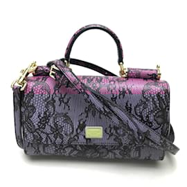 Dolce & Gabbana-Dolce & Gabbana Leather Handbag-Black