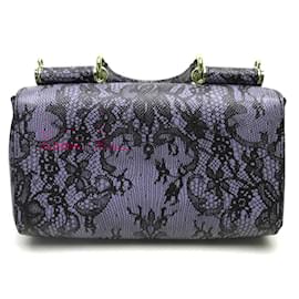 Dolce & Gabbana-Dolce & Gabbana Leather Handbag-Black