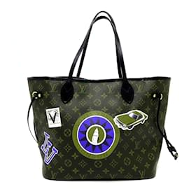 Louis Vuitton-Louis Vuitton World Tour Neverfull MM Tote Bag-Brown