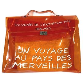 Hermès Hermes Vinyl Kelly Tote Bag Orange