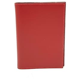 Hermès-Hermes Agenda PM Stationery Notebook Cover-Red